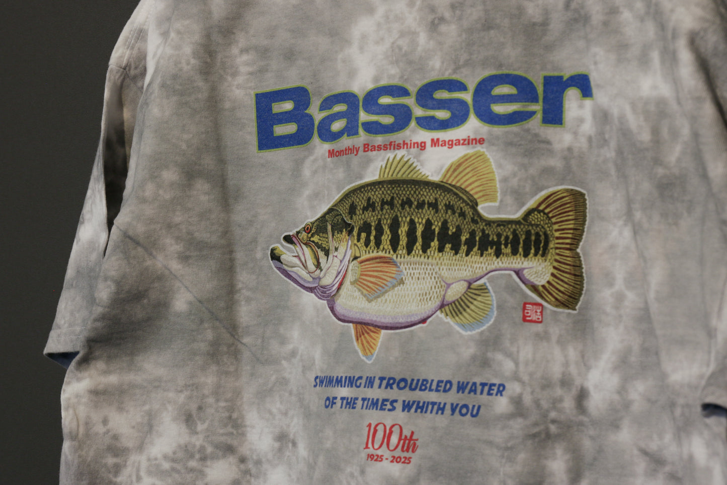 THE HANDRED YEARS BASS CLUB×Basser 100TH BASS FISHING T-shirt by 八百板浩司