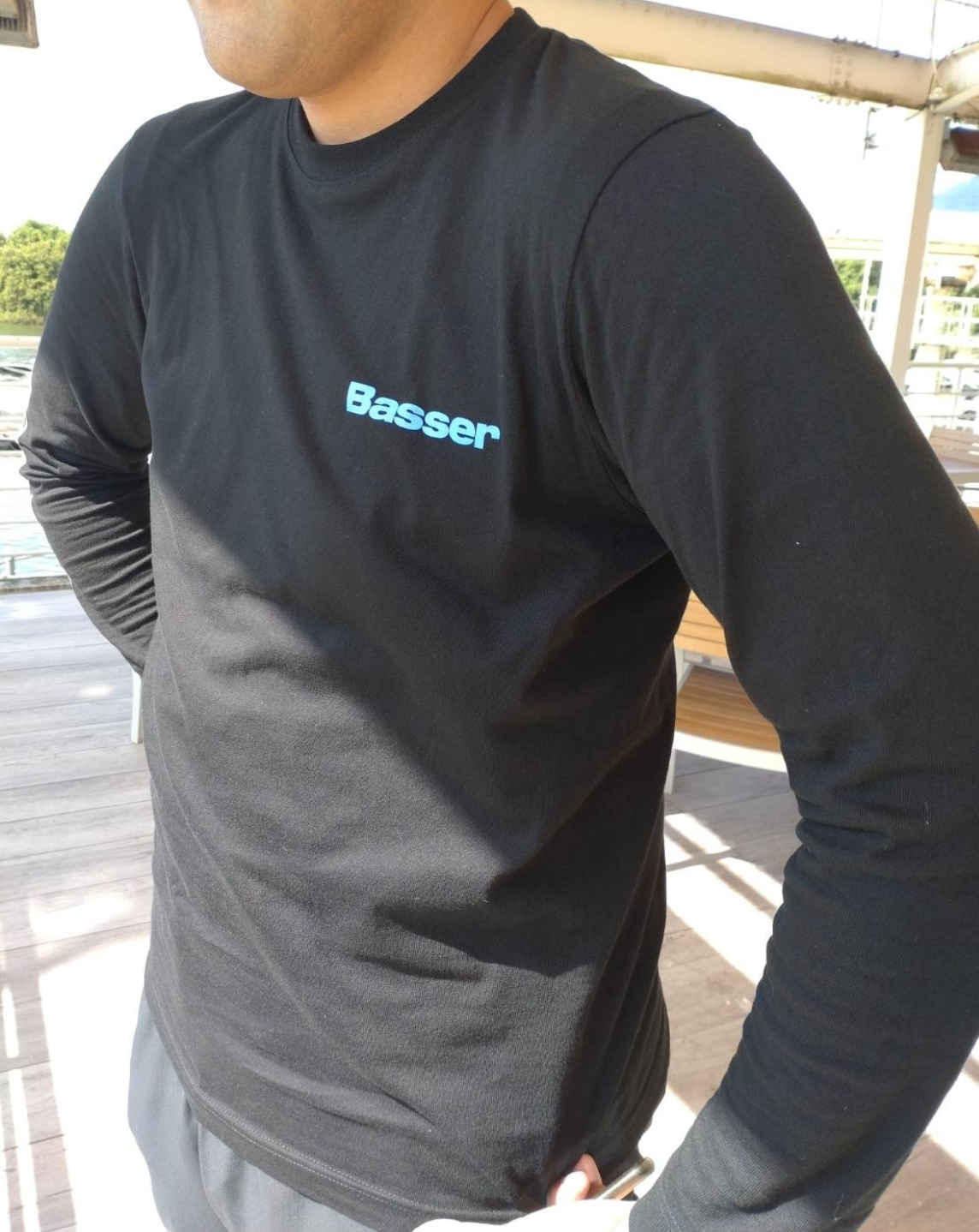 Basserサンダーロゴ L/S Tee【5.6oz】