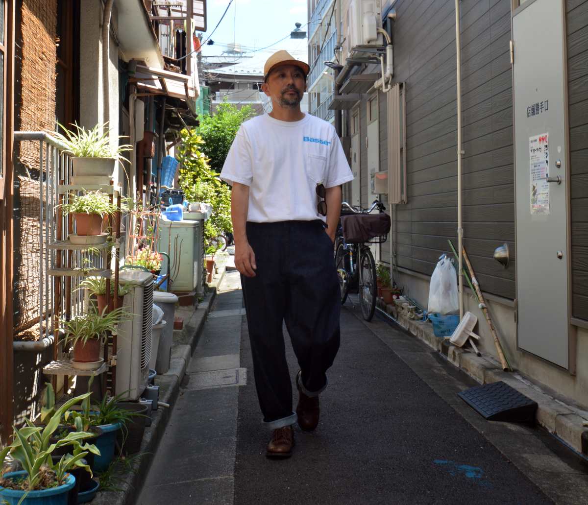 Basser × JITTERBUG BOY  USA JERSEY S/S  POCKET TEE