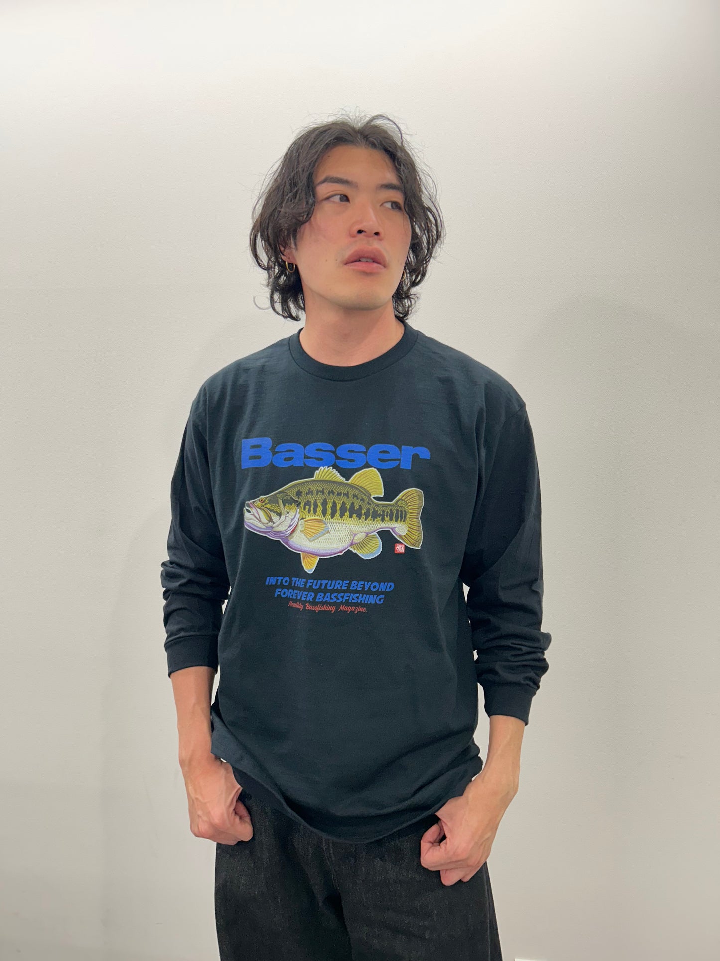 Basser ロンT　フルカラープリント　by 八百板浩司