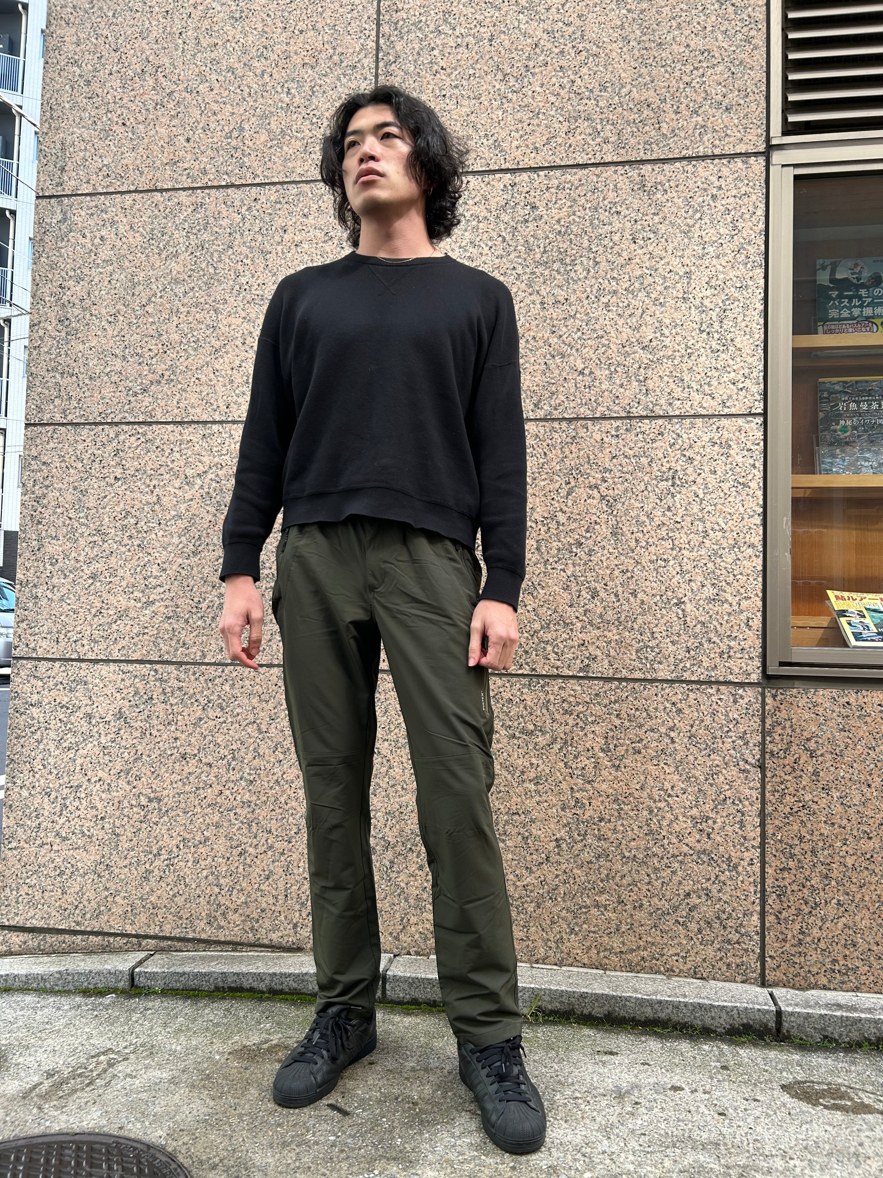 GYAKUSOU ランニングパンツ XL グリーン/ブラウン asana HEMP100% レンテン パンツ・草木染め【パヤカ オンラインショップ】