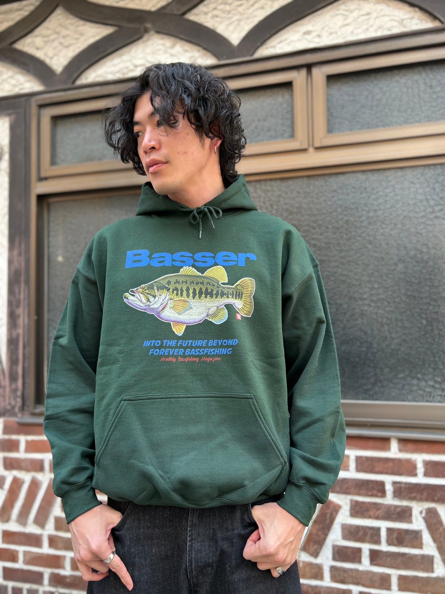 Basser HOODIE　フルカラープリント　by 八百板浩司