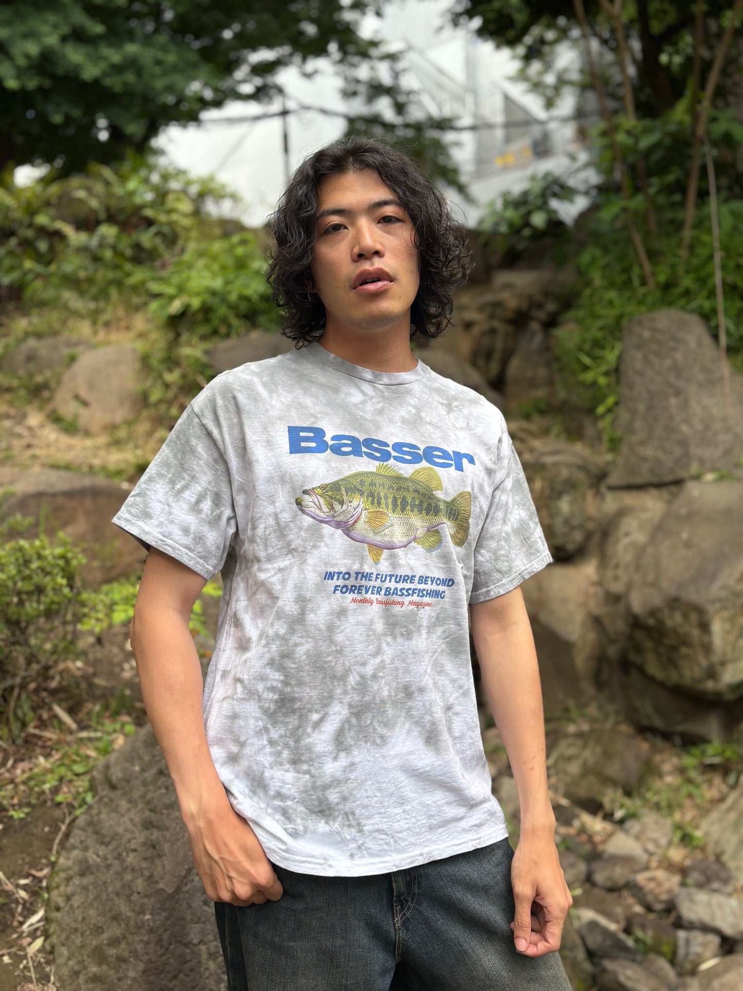 Basser Tシャツ　フルカラープリント　by 八百板浩司