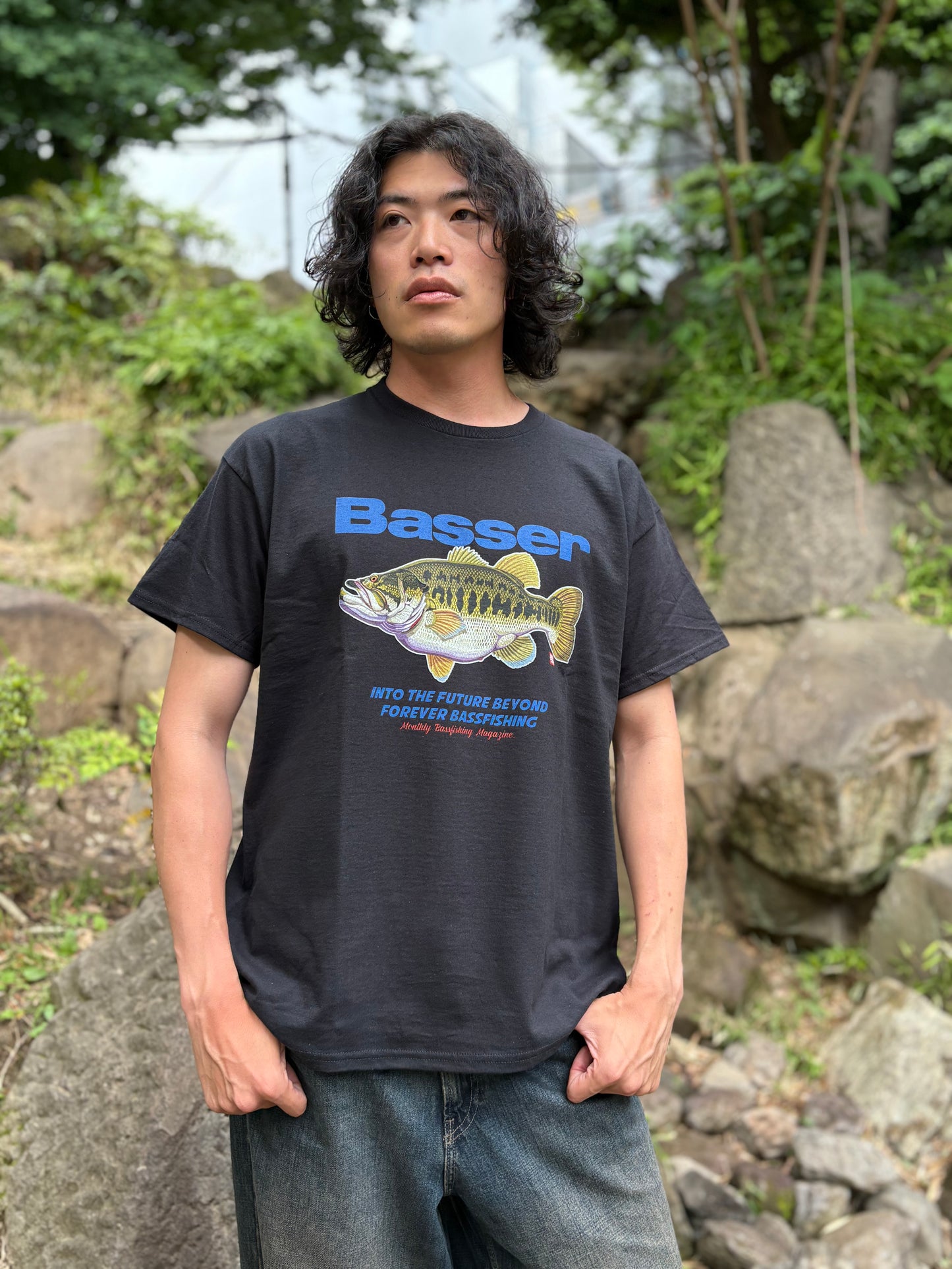 Basser Tシャツ　フルカラープリント　by 八百板浩司