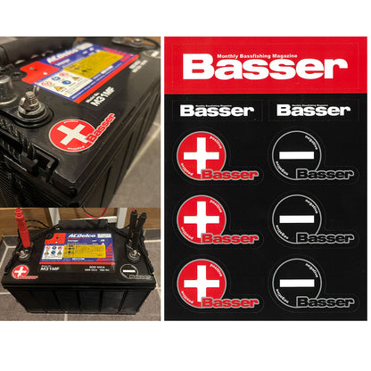 Basserオリジナルバッテリーステッカー（難燃性ステッカー：A5サイズ）