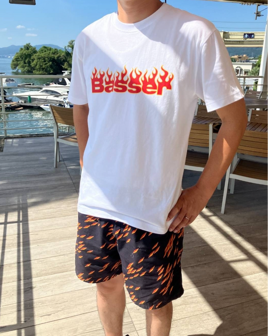 BasserフレイムロゴTee【5.6oz】
