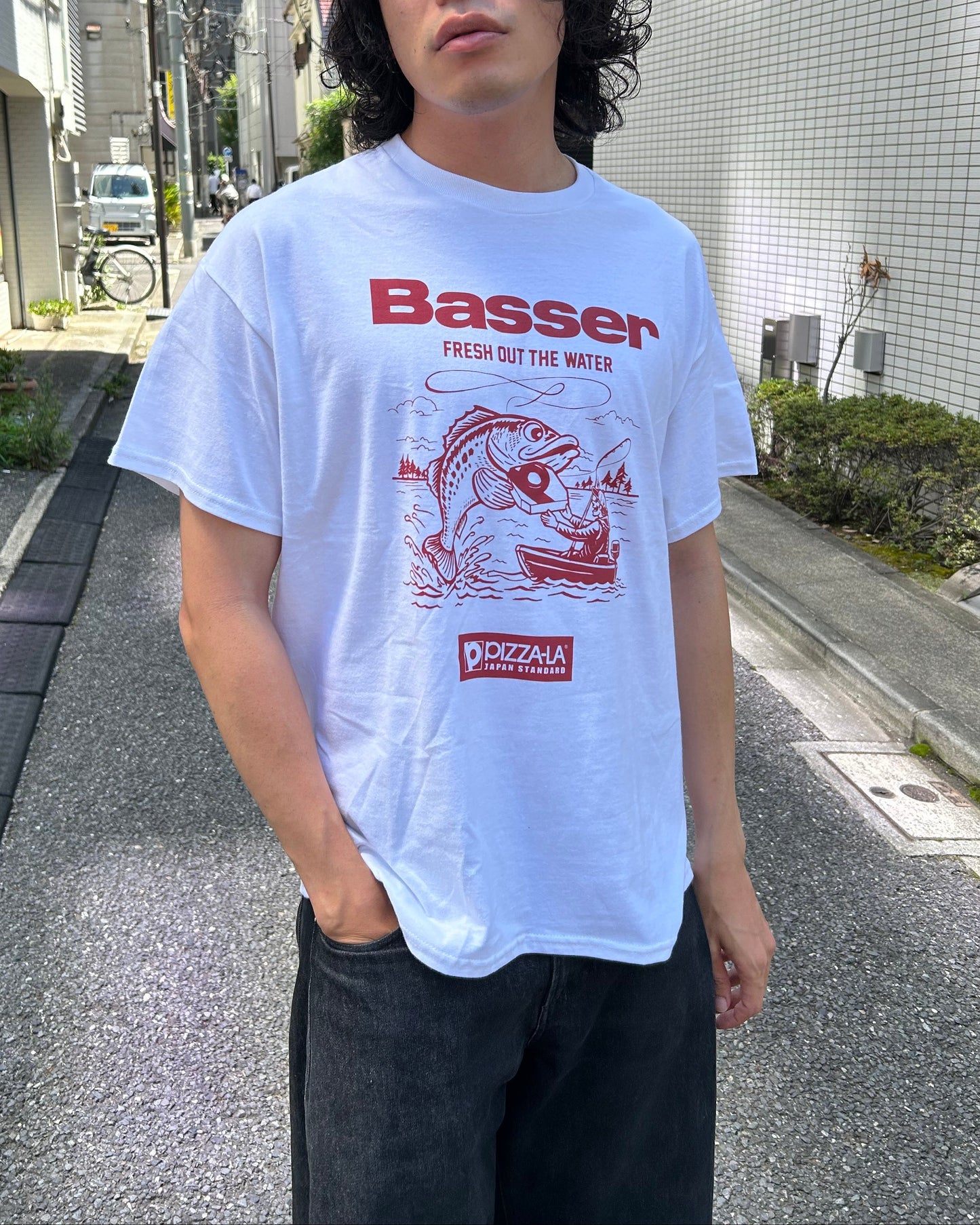 PIZZA-LA×BasserコラボTシャツ